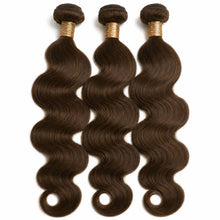 Load image into Gallery viewer, Medium Brown Body Wave Human Hair Bundle Deal