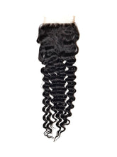 Load image into Gallery viewer, Deep Wave 4x4 Transparent Lace Closure